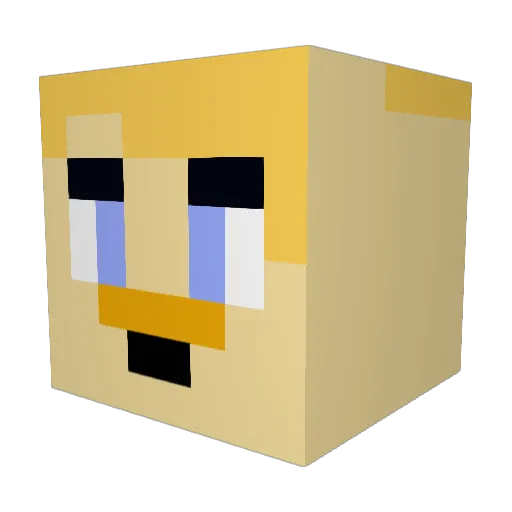Connorfilms Minecraft avatar head, 3D render