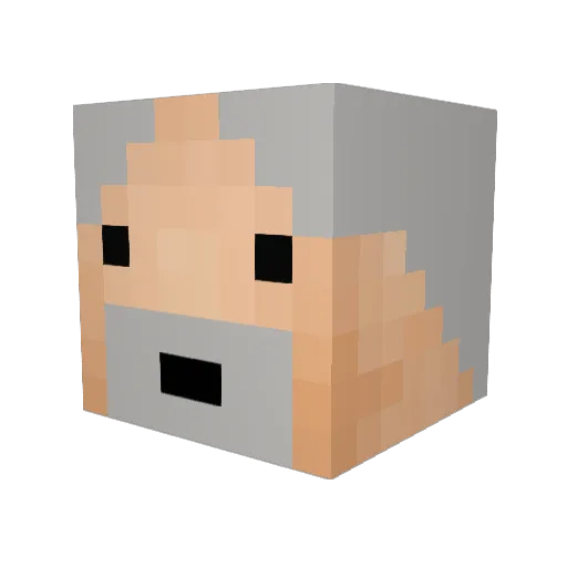 Connorthekidd9 Minecraft avatar head, 3D render