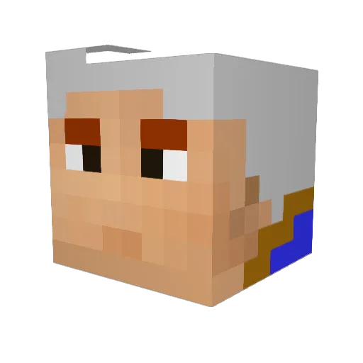 Connorzockt Minecraft avatar head, 3D render