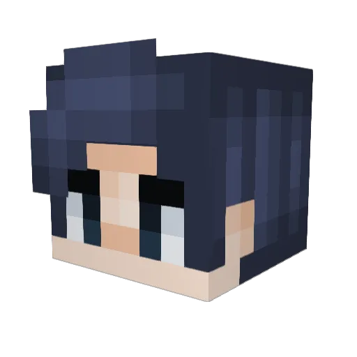 ConnotronIRL Minecraft avatar head, 3D render