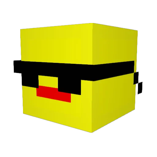 Connour Minecraft avatar head, 3D render