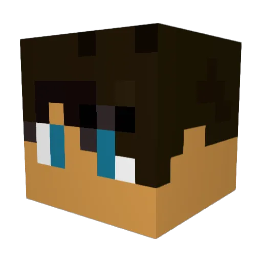 Conny104 Minecraft avatar head, 3D render