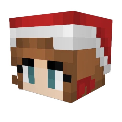 ConnyJiji Minecraft avatar head, 3D render