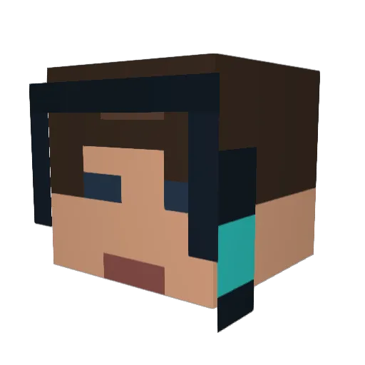 Conor2344 Minecraft avatar head, 3D render