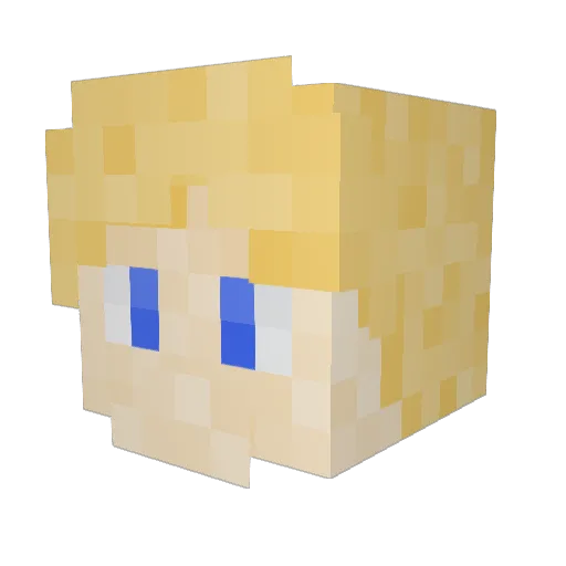 ConorBarnes Minecraft avatar head, 3D render