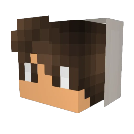 Conpolio Minecraft avatar head, 3D render