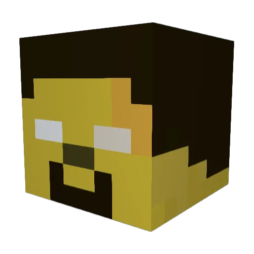 Conpro13 Minecraft avatar head, 3D render