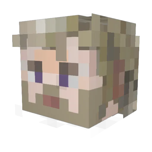 ConquerorKane Minecraft avatar head, 3D render