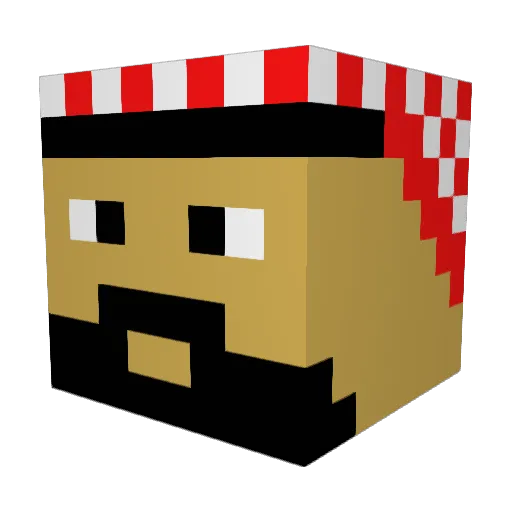 Conquistador565 Minecraft avatar head, 3D render