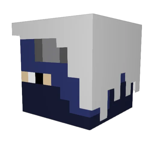 ConradCopyNinja Minecraft avatar head, 3D render