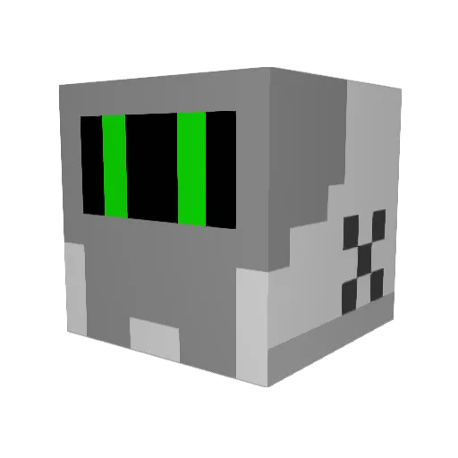 ConradJack Minecraft avatar head, 3D render
