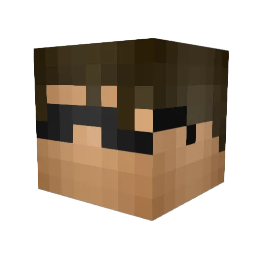 Conrad_O Minecraft avatar head, 3D render