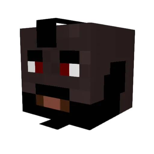 ConroD Minecraft avatar head, 3D render
