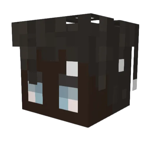 Consecuencias Minecraft avatar head, 3D render