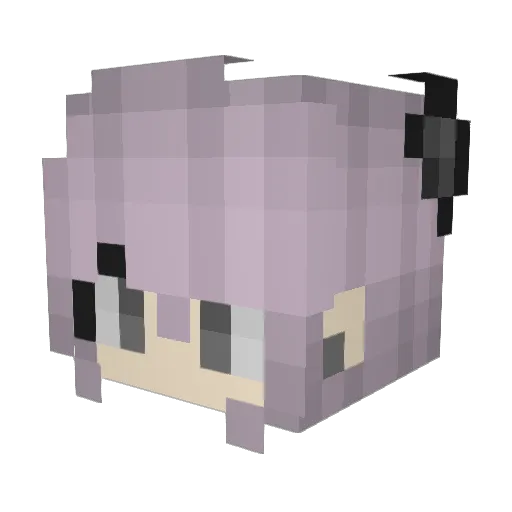 Conserve Minecraft avatar head, 3D render