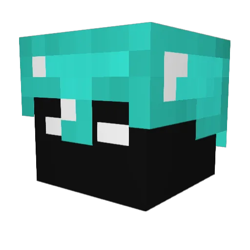 Consider_it Minecraft avatar head, 3D render