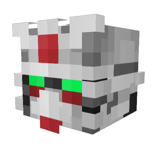 Considering123 Minecraft avatar head, 3D render