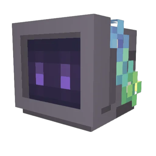 ConsoleCommand_ Minecraft avatar head, 3D render