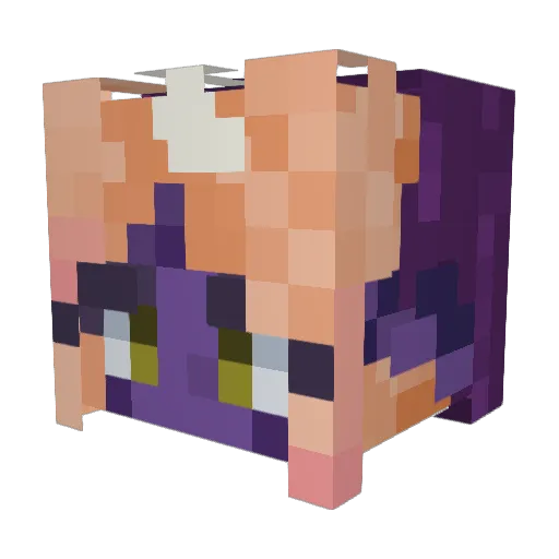 Constance_psd Minecraft avatar head, 3D render