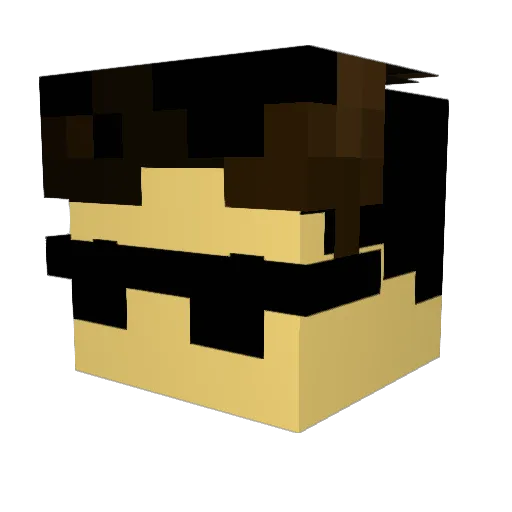 Constant215 Minecraft avatar head, 3D render