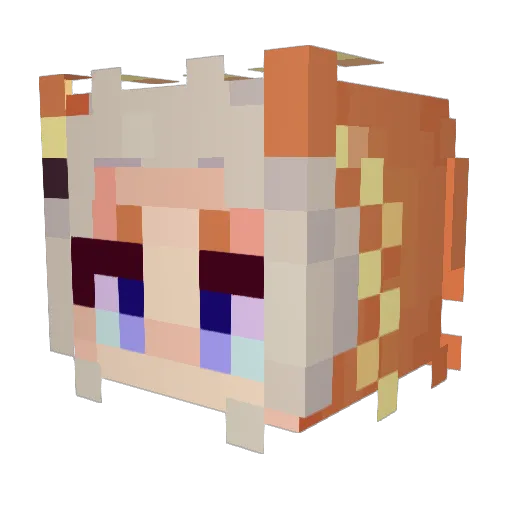ConstantinePR Minecraft avatar head, 3D render