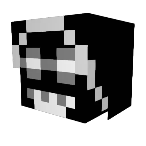 Constey Minecraft avatar head, 3D render