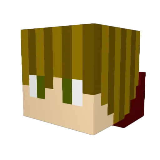 ConstiLX Minecraft avatar head, 3D render