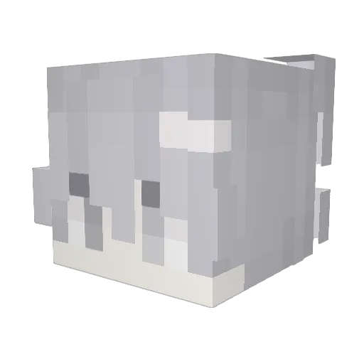 Constranger Minecraft avatar head, 3D render