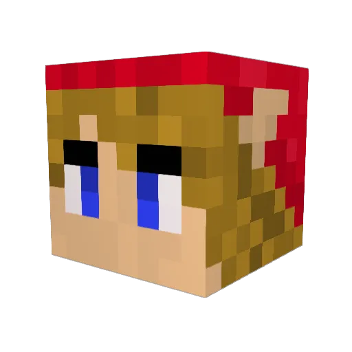 Consul Minecraft avatar head, 3D render