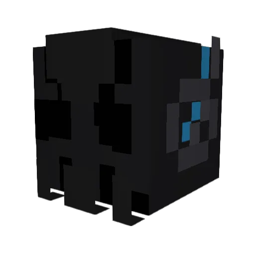 Consumation Minecraft avatar head, 3D render