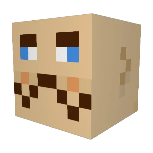 ConsumeNugg Minecraft avatar head, 3D render