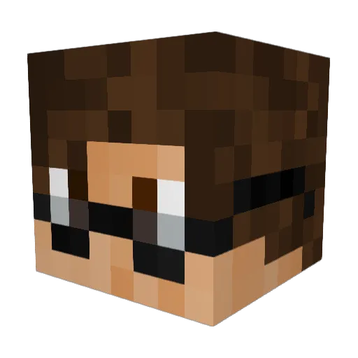 ContaMT Minecraft avatar head, 3D render