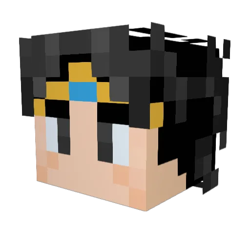 ContagiousSoul Minecraft avatar head, 3D render