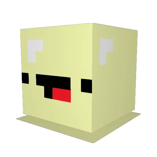 ContainedImp Minecraft avatar head, 3D render