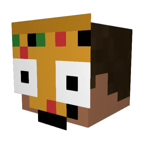 ContaminatedPzza Minecraft avatar head, 3D render