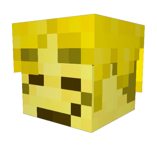 ContentMonkey Minecraft avatar head, 3D render