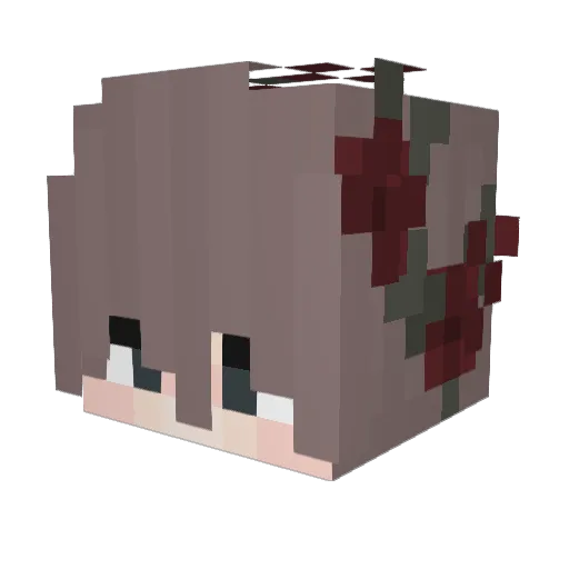 Content__ Minecraft avatar head, 3D render