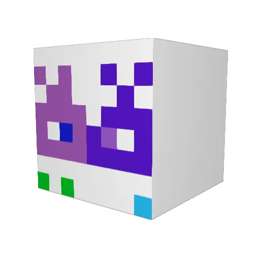 Contraband0 Minecraft avatar head, 3D render