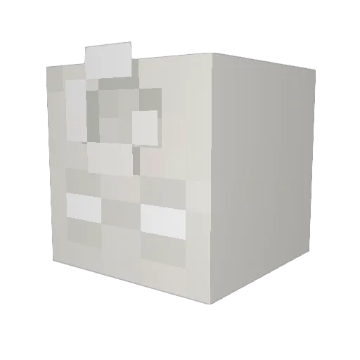 Contrabland Minecraft avatar head, 3D render