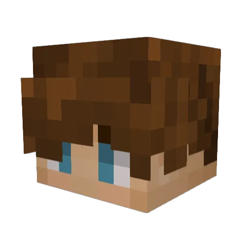 Contranigma Minecraft avatar head, 3D render