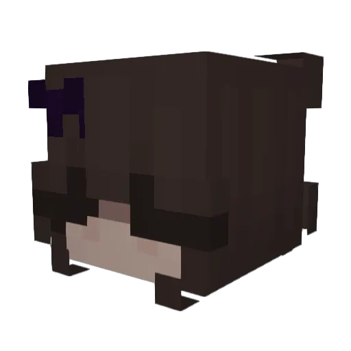 Contribute Minecraft avatar head, 3D render