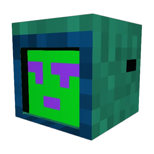 Contrimex Minecraft avatar head, 3D render