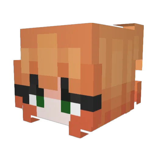 ControlRick Minecraft avatar head, 3D render