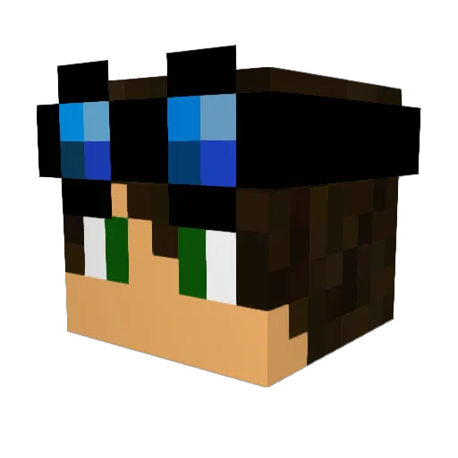 Control_Freak12 Minecraft avatar head, 3D render
