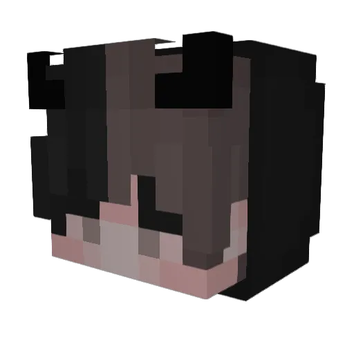 Contyy Minecraft avatar head, 3D render