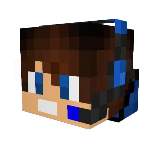 Conv5MasterRace Minecraft avatar head, 3D render