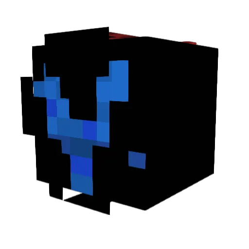 Convalence Minecraft avatar head, 3D render