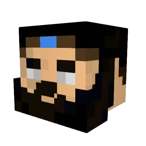Convalescence Minecraft avatar head, 3D render