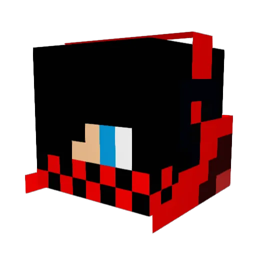 Converter258 Minecraft avatar head, 3D render
