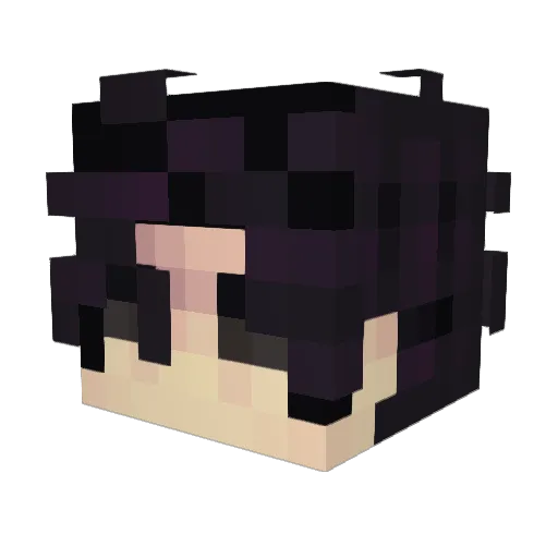 Convoie Minecraft avatar head, 3D render